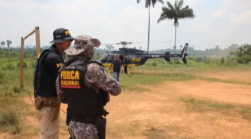 Agentes federais atuam na retirada de invasores em duas terras indígenas no Pará. — Foto: Reprodução / TV Liberal