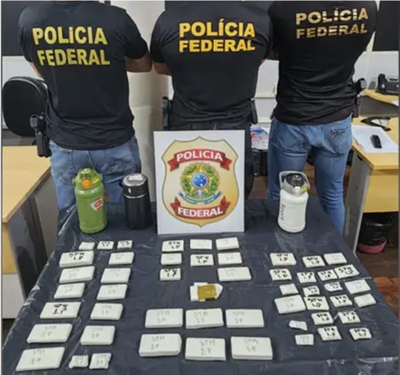 Ouro apreendido em Santarém vai passar por perícia — Foto: Polícia Federal / Divulgação