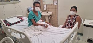 Raimundo Nogueira aprovou a nova cama em que foi acomodado no HRBA_Instituto Mais Saúde