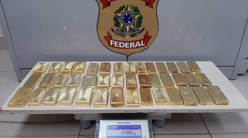 Ouro apreendido pela PF (Foto:Divulgação)