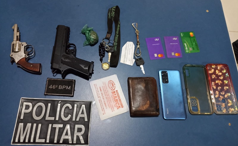 Material apreendido com a gangue (foto>Divulgação Policia)