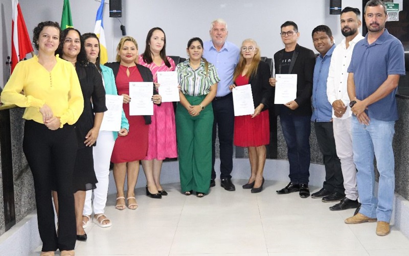 Em Novo Progresso a posse ocorreu na manhã desta terça-feira,10 de janeiro de 2024. (Foto:Ascom Prefeitura)