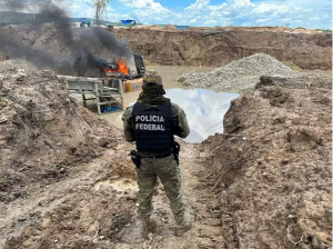 Garimpo ilegal: PF e Exército destroem R$ 20 milhões em equipamentos na Terra Indígena Sararé em MT — Foto: Divulgação/PF