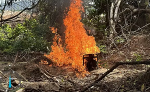 Garimpo ilegal: PF e Exército destroem R$ 20 milhões em equipamentos na Terra Indígena Sararé em MT — Foto: Divulgação/PF
