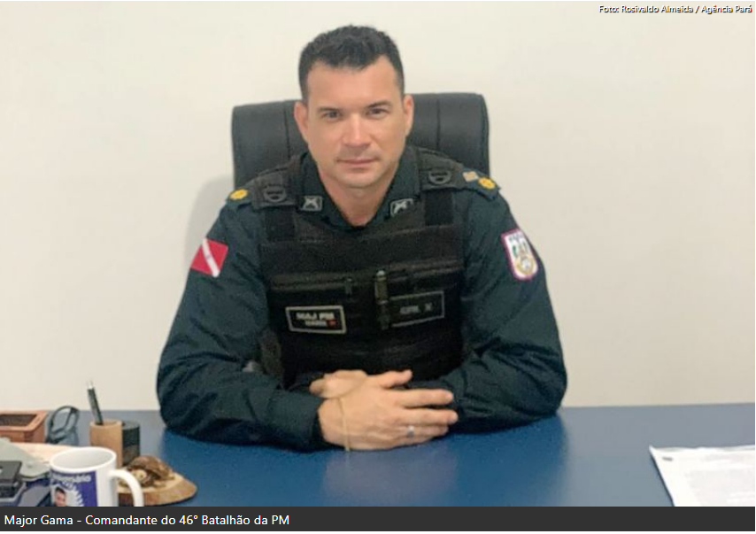 Major Gama - Comandante do 46° Batalhão da PM | Foto: Rosivaldo Almeida/Agência Pará