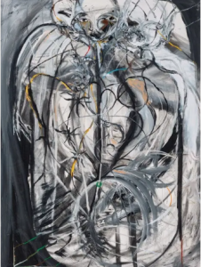 ‘Das cinzas, ossos de ontem’  foi a obra de Samuel de Saboia.  A arte ,mostra um corpo - das cinzas aos ossos de ontem. A arte foi feita com as cinzas da Amazônia Samuel de Saboia / From the ashes, bones of yesterday Memoria (2023)