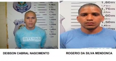 Fugitivos da Penitenciária Federal de Mossoró. — Foto: GloboNews/Reprodução