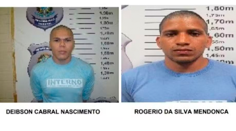 Fugitivos da Penitenciária Federal de Mossoró. — Foto: GloboNews/Reprodução