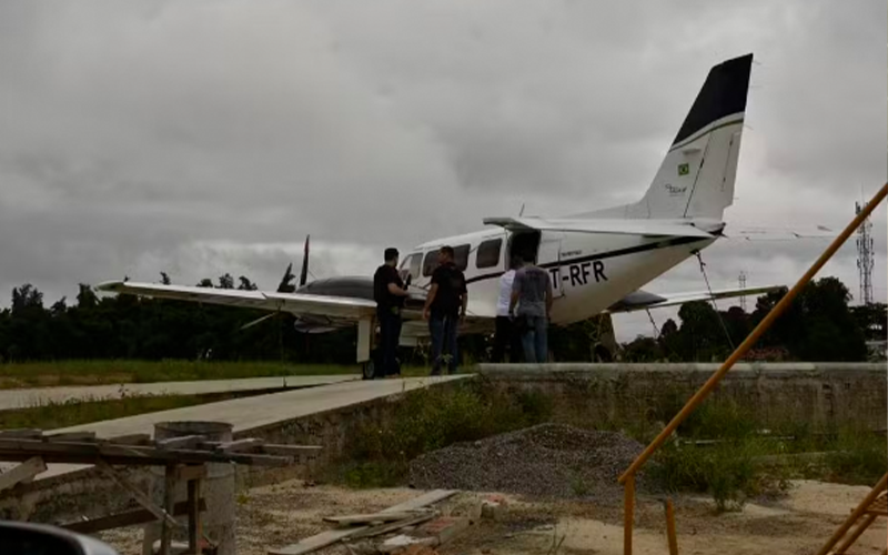 Aeronave foi apreendida durante a Operação Hades — Foto: SSP-AL