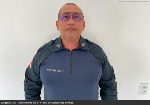 Sargento Lira - Comandante do 114° BPD de Castelo dos Sonhos | Foto: Rosivaldo Almeida/Agência Pará