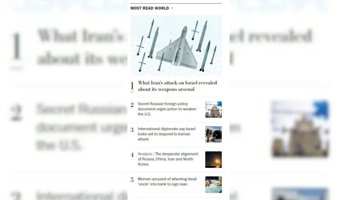 Caso de mulher que levou morto a banco no Rio de Janeiro é uma das notícias mais lidas do jornal Washington Post  Crédito: Reprodução/Washington Post