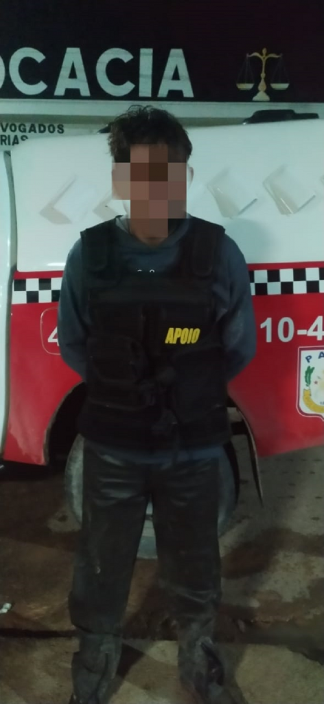 Vigilante conhecido por China é preso comercializando drogas em Novo Progresso-Pará | Foto: Reprodução/BAPM