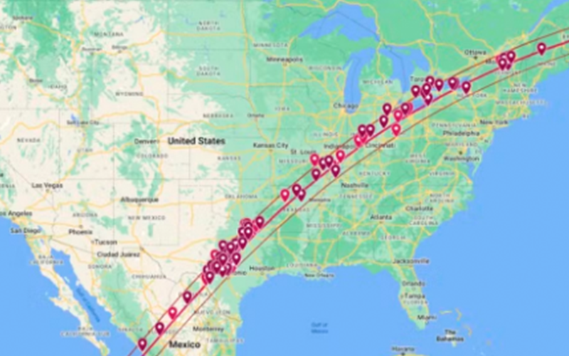 Voluntários selecionados estarão em todo o trajeto do eclipse — Foto: Divulgação/Eclipse Megamovie/Jeffreu Reedy/Nasa