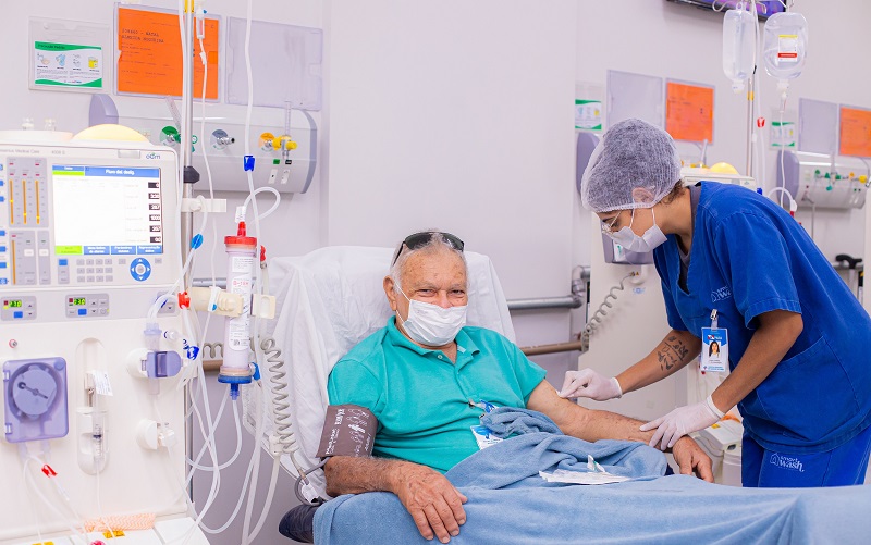 Natal Almeida se desloca 3 vezes por semana para atendimento renal no HRSP. Fotografia Acervo AscomHRSP