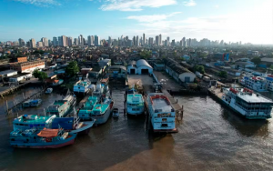 Abaetetuba, cidade no nordeste do Pará que, segundo a PF, está na rota do contrabando. — Foto: Polícia Federal (PF)