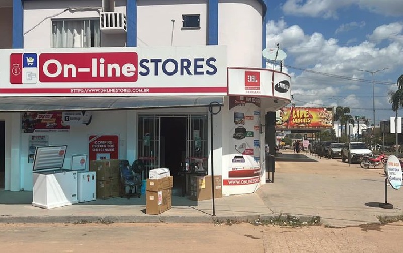 Loja física da On-Line Stores em Novo Progresso (Foto/Divulgação)