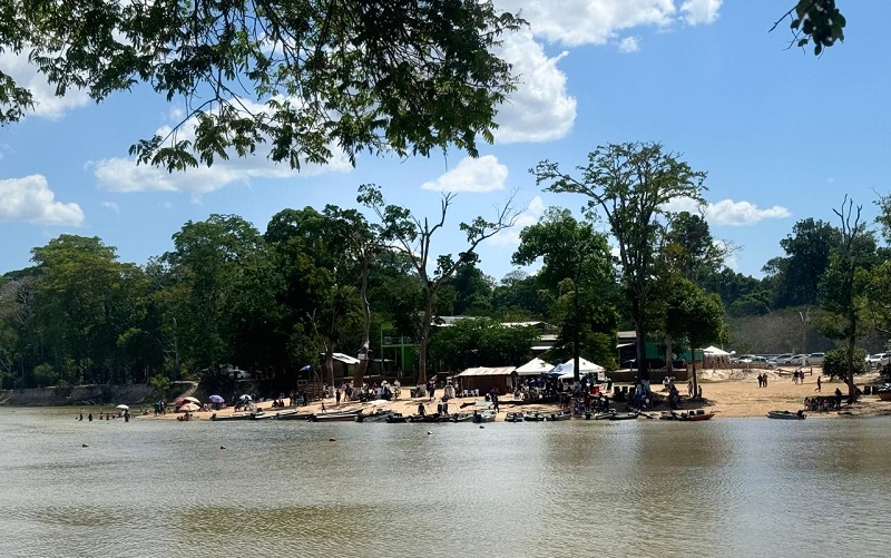 O Evento foi realizado na Praia da Liberdade no rio Jamanxim em Novo Progresso PA. (Foto:Jornal Folha do Progresso)