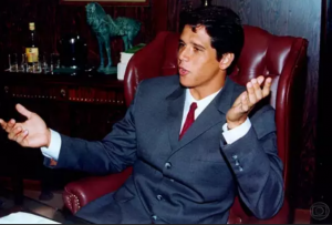 Márcio Garcia na novela "Andando nas Nuvens", da TV Globo, em 1999