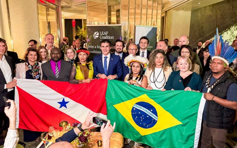 Primeiro estado brasileiro a garantir financiamento da Coalizão LEAF, o Pará lidera a luta global contra o desmatamento e se prepara para a COP 30, consolidando sua posição na agenda climática internacional-Foto: Thalmus Gama Ag. Pará