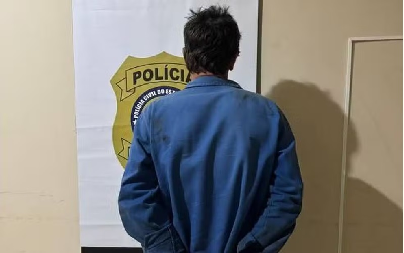 A Polícia Civil não divulgou em qual cidade o suspeito foi preso — Foto: Divulgação