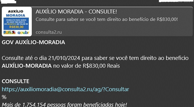 auxilio moradia golpe