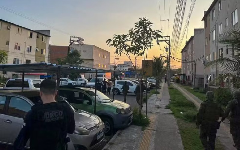 Condomínio onde suspeito de atuar em organização criminosa foi preso em Marituba — Foto: Divulgação