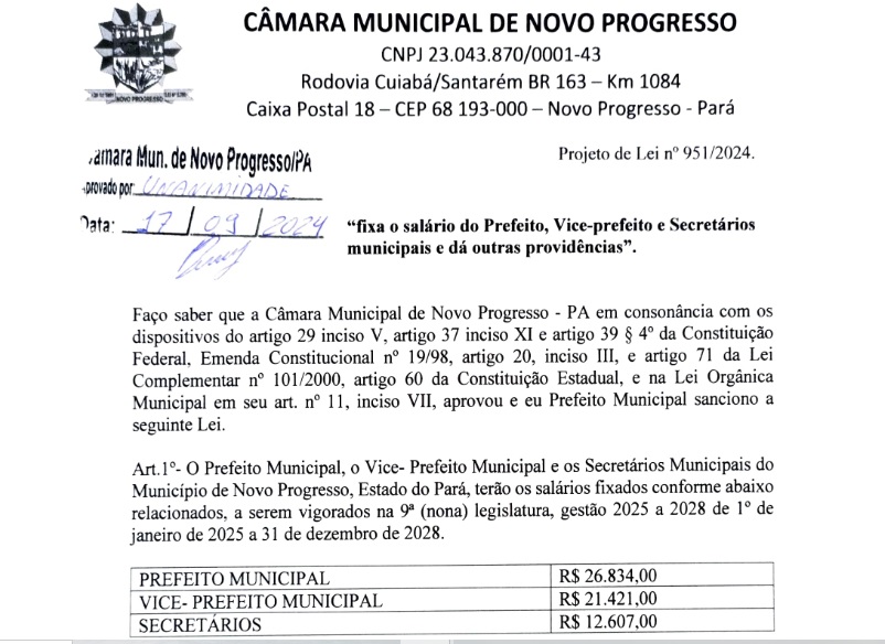 prefeito secretarios