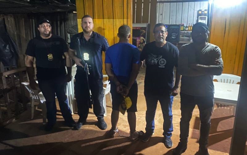O homem foi preso no Distrito de Crepurizão, pertencente a Itaituba  - (Foto: Ascom PC/PA)