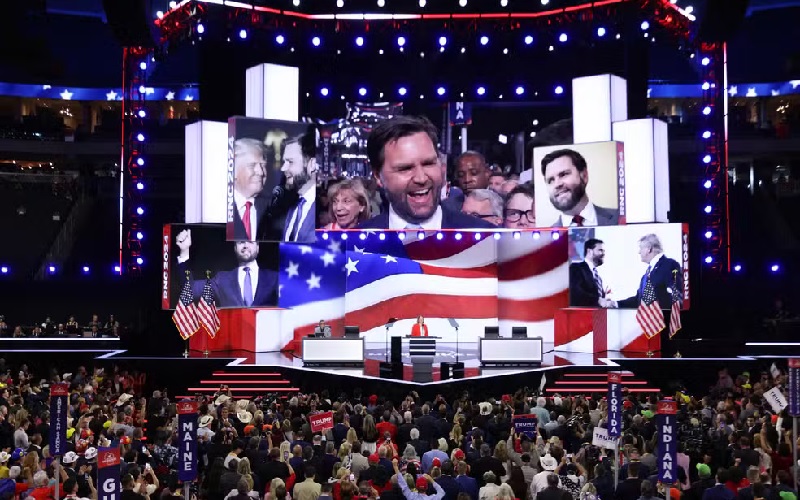  J.D. Vance é anunciado como vice de Trump — Foto: Chip Sommodevila/Getty Images via AFP