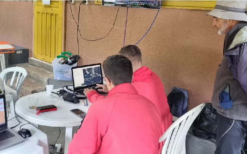 Bombeiros fazem buscas por dois jovens perdidos na Serra do Mar no Paraná — Foto: Corpo de Bombeiros