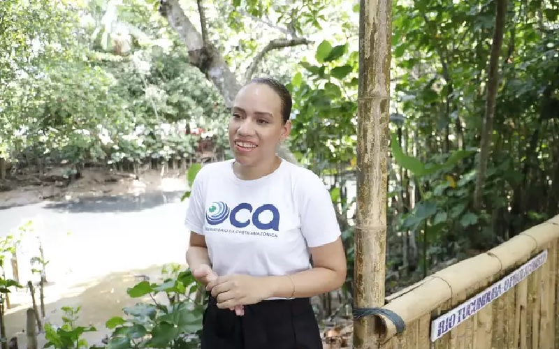 (Foto: Ivan Duarte) - Larissa Azevedo é estudante do curso de Oceanografia da UFPA. 