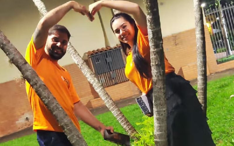 Casal de Rolândia está junto há cinco meses — Foto: Arquivo pessoal