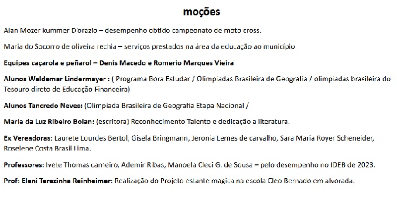 moçoes