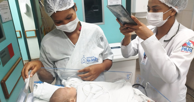 O Projeto Janelas de Afeto do HRSP aproxima pacientes de familiares distantes. Fotografia Ascom