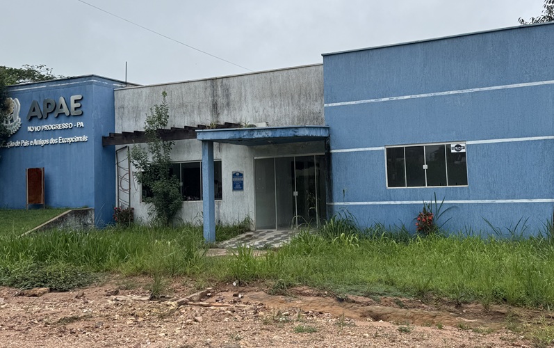A entidade tem sede própria na rua Amazonas s/n, bairro Jardim América, está fechada por deficiência financeira.    (foto:Jornal Folha do Progresso) 
