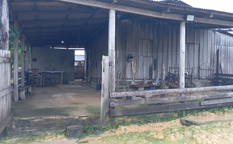 Residência onde o corpo foi encontrado