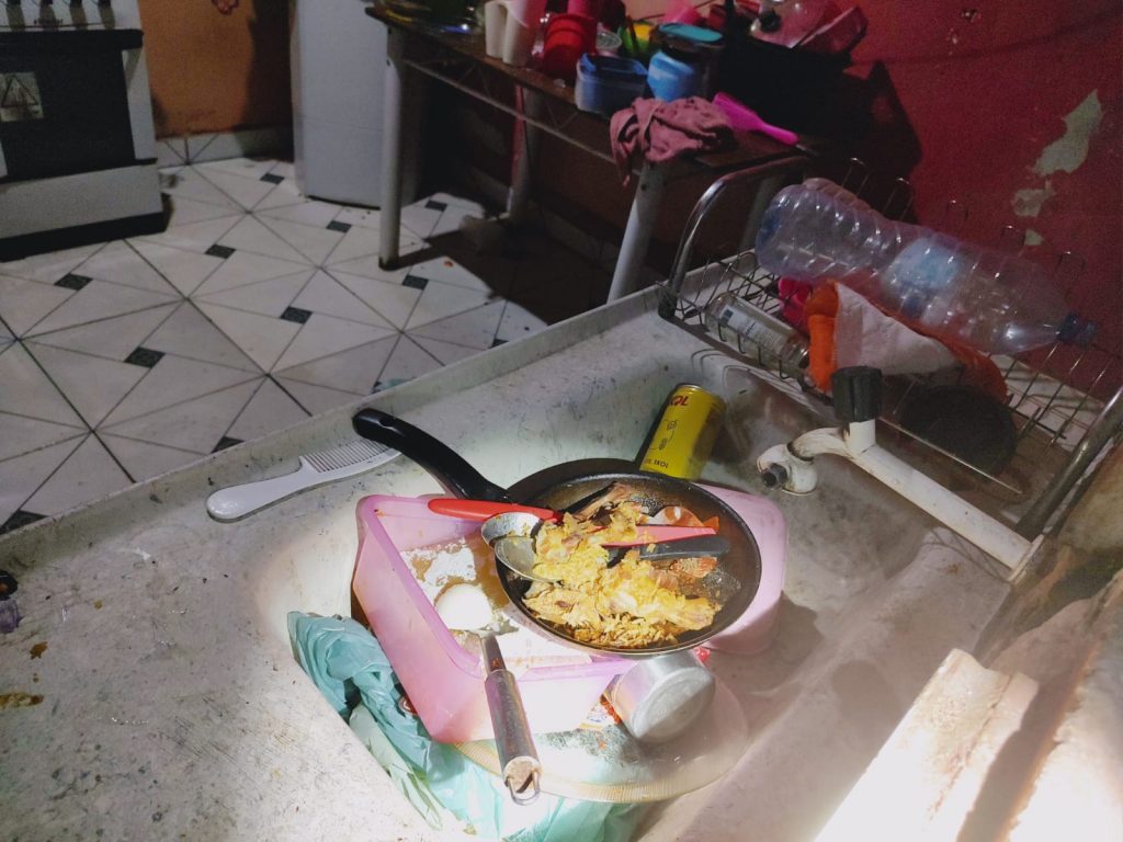 Local em que a criança ficava Foto: Reprodução