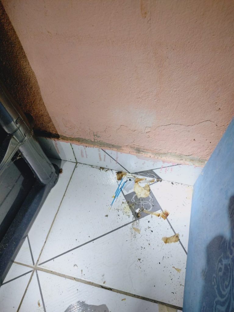 Local em que a criança ficava Foto: Reprodução