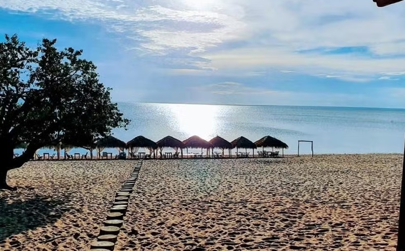 Praia do Pindobal, em Belterra — Foto: Reprodução/@belterra_turismo