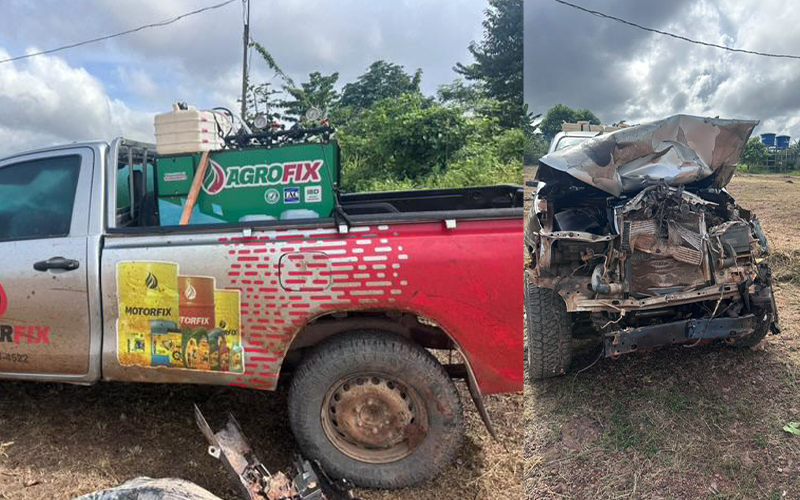 Veículo que atingiu a traseira da camionete do Sr. Rio Grande