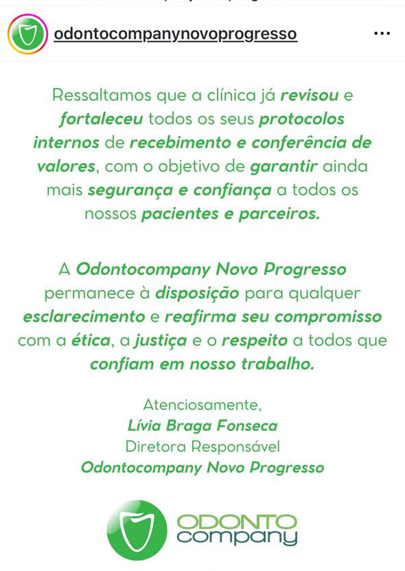 Foto: Reprodução/ Istagram/Odontocompany
