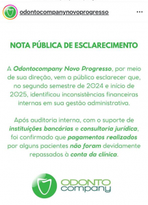 Foto: Reprodução/ Istagram/Odontocompany