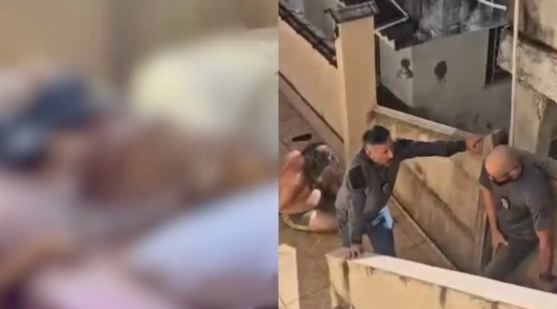 corpo do pai em casa-irmãos preso