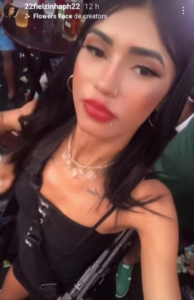 Bianca Duarte Franco, de 24 anos, conhecida como Anya, é suspeita por cadastrar integrantes da facção no Pará — Foto: Reprodução
