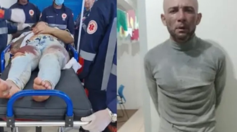 HOMEM TENTA MATAR MULHER A FACADAS EM STM