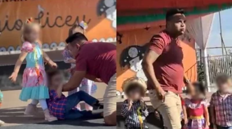 homem agride e xinga criança em festa junina