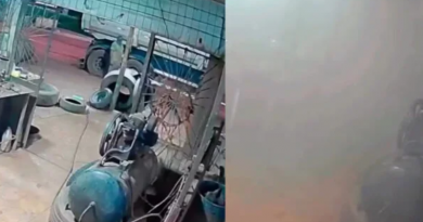 pneu explude em borracharia