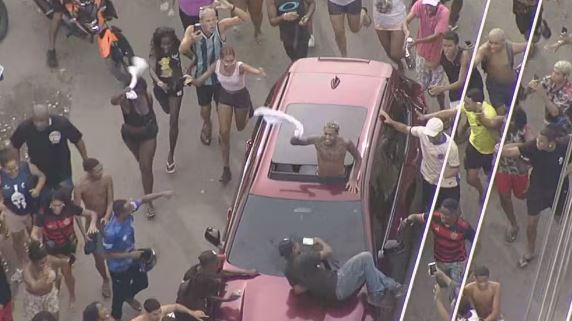 MC Poze é solto após cinco dias preso — Foto: Reprodução TV Globo