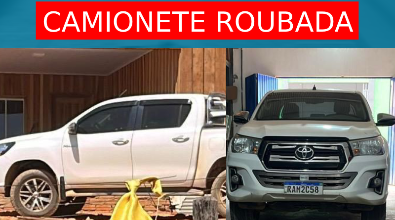 CAMIONETE ROUBADA