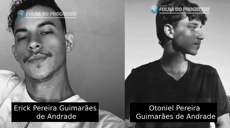 Irmãos: Erick Pereira Guimarães de Andrade, de 20 anos, e Otoniel Pereira Guimarães de Andrade, de 14 anos,